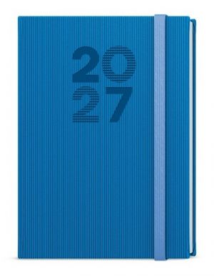 Diář denní - David - Vigo - A5 - modrá 2027, 14,3cm x 20,5cm, BDD23-1-27