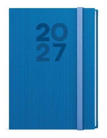 Diář denní - David - Vigo - A5 - modrá 2027, 14,3cm x 20,5cm, BDD23-1-27