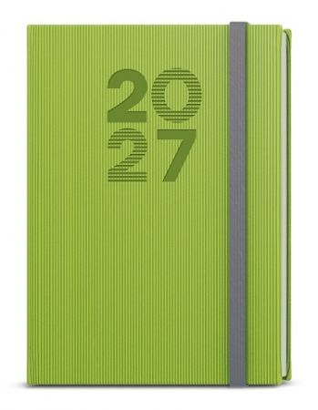 Diář denní - David - Vigo - A5 - zelená 2027, 14,3cm x 20,5cm, BDD23-5-27