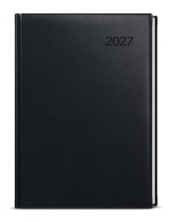 Diář denní - David - Vivella - A5 - černá 2027, 14,3cm x 20,5cm, BDD6-2-27