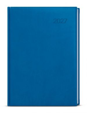 Diář denní - David - Vivella - A5 - jasně modrá  2027, 14,3cm x 20,5cm, BDD6-24-27