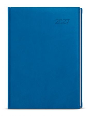 Diář denní - David - Vivella - A5 - jasně modrá  2027, 14,3cm x 20,5cm, BDD6-24-27
