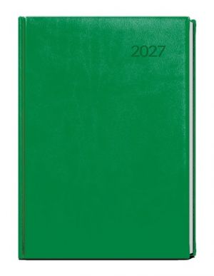Diář denní - David - Vivella - A5 - jasně zelená 2027, 14,3cm x 20,5cm, BDD6-28-27