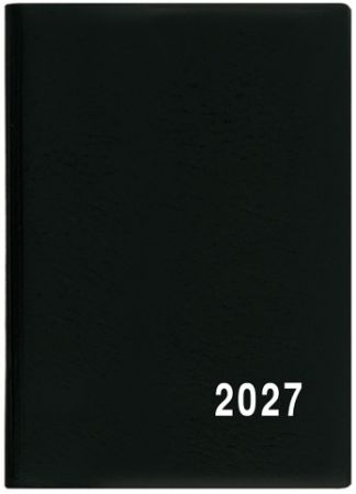Diář měsíční - Anežka - PVC - černá 2027, 7cm x 10cm, BMA1-2-27