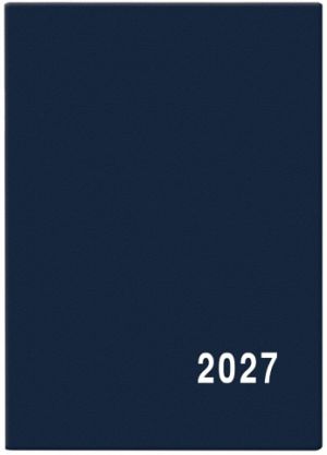 Diář měsíční  - Anežka - PVC - modrá 2027, 7cm x 10cm, BMA1-1-27