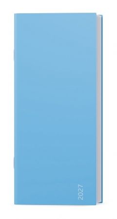 Diář měsíční  - Božka - Color - Bledě modrá 2027, 7,9cm x 17,9cm, BMB9-2-27