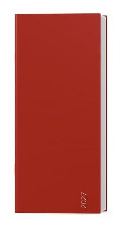 Diář měsíční  - Božka - Color - Cihlová  2027, 7,9cm x 17,9cm, BMB9-8-27