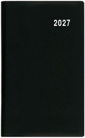Diář měsíční  - Diana - PVC - černá 2027, 9cm x 17cm, BMD1-2-27