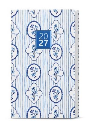 Diář měsíční  - Marika - lamino - Modrotisk 2027, 9cm x 15cm, BMM9-1-27