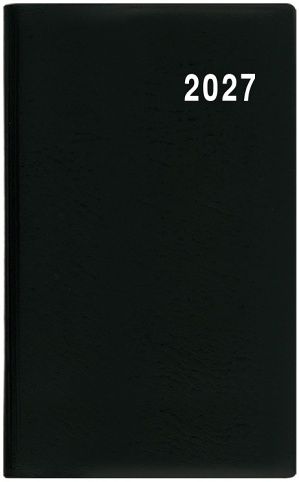 Diář měsíční  - Marika - PVC - černá 2027, 9cm x 15cm, BMM1-2-27