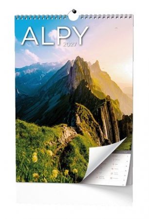 Kalendář nástěnný - Alpy - A3 2027, 32cm x 45cm, BNF8-27