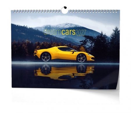 Kalendář nástěnný - Dream Cars - A3 2027, 45cm x 32cm, BNE10-27