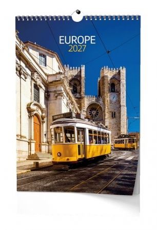 Kalendář nástěnný - Europe - A3 2027, 32cm x 45cm, BNG12-27