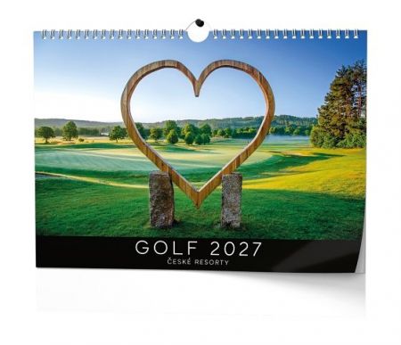Kalendář nástěnný - Golf - české resorty 2027, 45cm x 32cm, BNS3-27