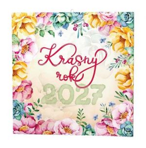 Kalendář nástěnný - Krásny rok 2027, 28,5cm x 28,5cm, BNL12-27