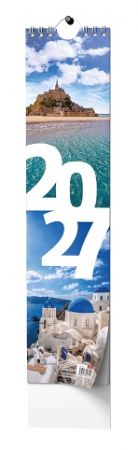 Kalendář nástěnný - Kravata  - Žánrový 2027, 11cm x 46cm, BNB1-27