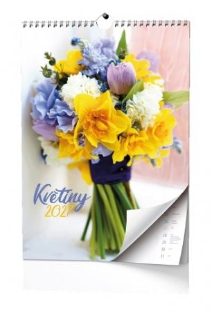 Kalendář nástěnný - Květiny - A3 2027, 32cm x 45cm, BNG7-27