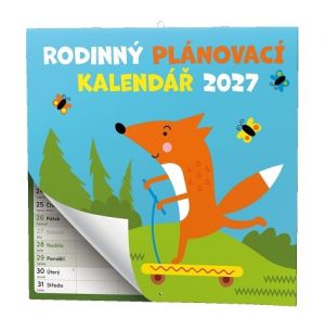 Kalendář nástěnný - Rodinný plánovací kalendář  2027, 28,5cm x 28,5cm, BNL10-27