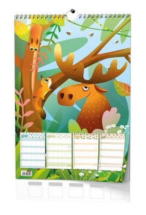 Kalendář nástěnný - Rodinný plánovací kalendář - A3 2027, 32cm x 45cm, BNC9-27