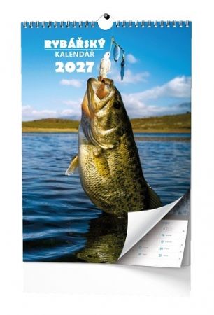 Kalendář nástěnný - Rybářský kalendář  - A3 2027, 32cm x 45cm, BNF4-27
