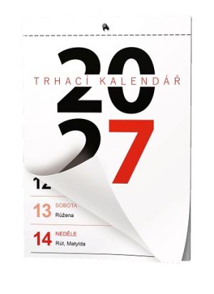Kalendář nástěnný - Trhací kalendář - A5 2027, 14,7cm x 21cm, BNA1-27