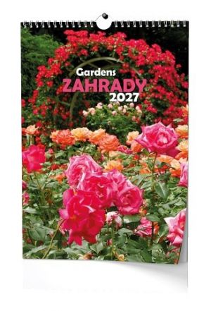 Kalendář nástěnný - Zahrady - A3 2027, 32cm x 45cm, BNG8-27