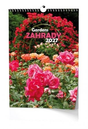Kalendář nástěnný - Zahrady - A3 2027, 32cm x 45cm, BNG8-27