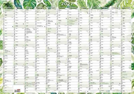 Kalendář nástěnný roční (600x420 mm) - Listy 2027, 60cm x 42cm, BKA10-27