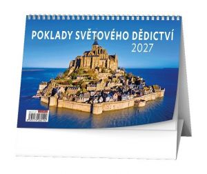 Kalendář stolní - Poklady světového dědictví 2027, 21cm x 15cm, BSH11-27