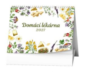 Kalendář stolní - Domácí lékárna (Renata Raduševa Herber)  2027, 21cm x 15cm, BSE8-27