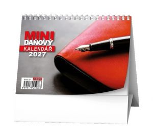 Kalendář stolní - MINI daňový kalendář  2027, 14,8cm x 10,5cm, BSA8-27