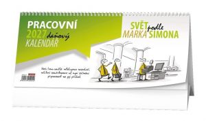 Kalendář stolní - Pracovní daňový kalendář - Svět podle Marka Simona 2027, 32cm x 14cm, BS