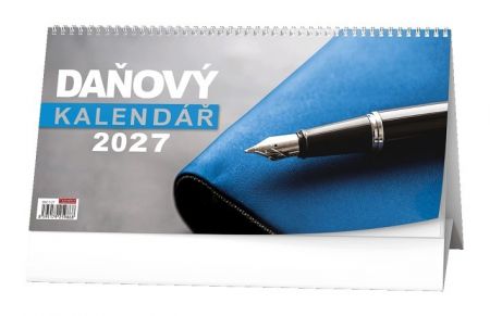 Kalendář stolní - Pracovní kalendář Daňový 2027, 30cm x 15cm, BSC1-27