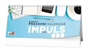 Kalendář stolní - Pracovní kalendář IMPULS III 2027, 32cm x 14cm, BSM3-27