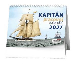 Kalendář stolní - Pracovní Kapitán 2027, 21cm x 15cm, BSB7-27