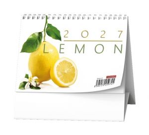 Kalendář stolní - Pracovní Lemon 2027, 14,8cm x 10,5cm, BSA0-27