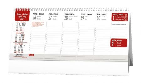 Kalendář stolní - Pracovní Manažerský kalendář 2027, 32cm x 14cm, BSN1-27