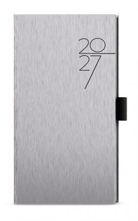Diář týdenní - Jakub - ForMen - kapesní - Silver 2027, 7,5cm x 15cm, BTJ30-9-27