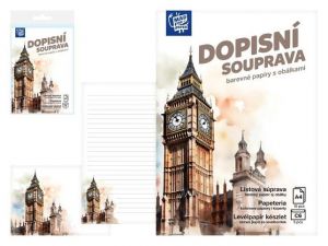Dopisní papír barevný LUX 5+10 (Big Ben)
