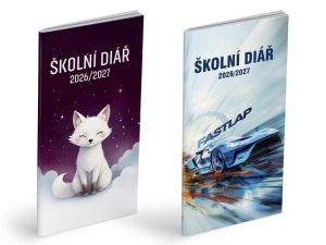 Diář měsíční školní 2027 MS101 Lamino, 9cm x 17cm x 0,3cm, 7781530