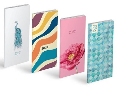 Diář měsíční 2027 M101/Lamino, 8cm x 18cm x 0,3cm, 7781523