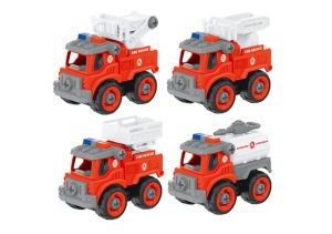 Auto šroubovací hasičské set 4 ks 13 cm