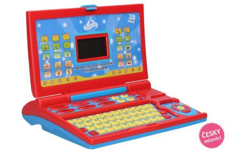 Laptop dětský 24x19,5 cm mluví česky - český obal