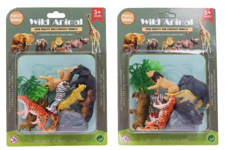 Zvířátka divoká figurky set 10 ks 6 cm