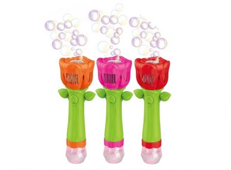 Bublifuk růže se světelnými efekty 100 ml 26 cm
