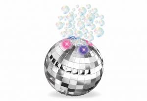 Bublinkovač disco koule se světelnými efekty 50 ml 13 cm