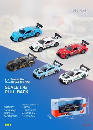 Auto závodní kovové 10,5 cm