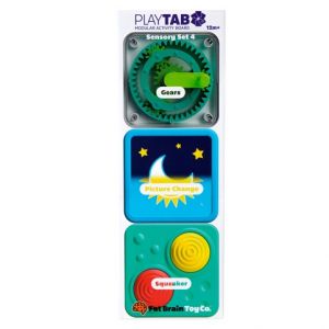 Fat Brain Sada senzorických hraček PlayTab Tile Set 4