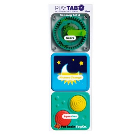 Fat Brain Sada senzorických hraček PlayTab Tile Set 4