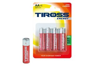 Baterie AA (R6P, 1.5V) zinko-uhlíkové balení 4 ks